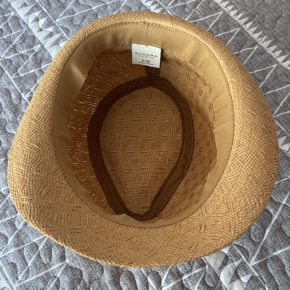 Sonoma Woven Fedora with Black Trim - Picture 4 of 4